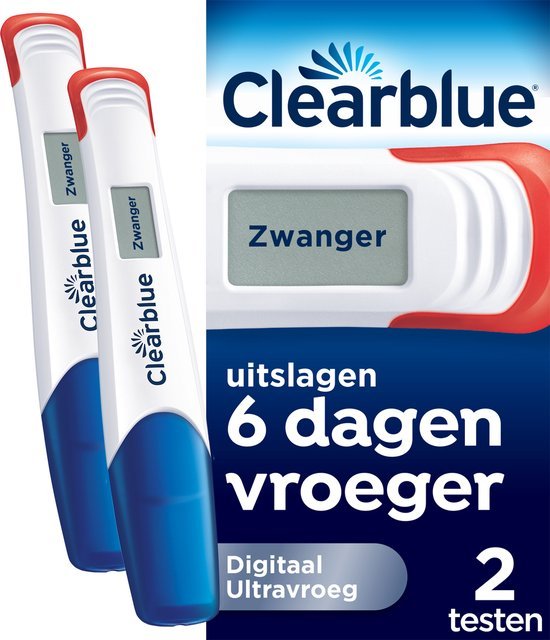 Clearblue Zwangerschapstest Ultravroeg Digitaal 2 stuks