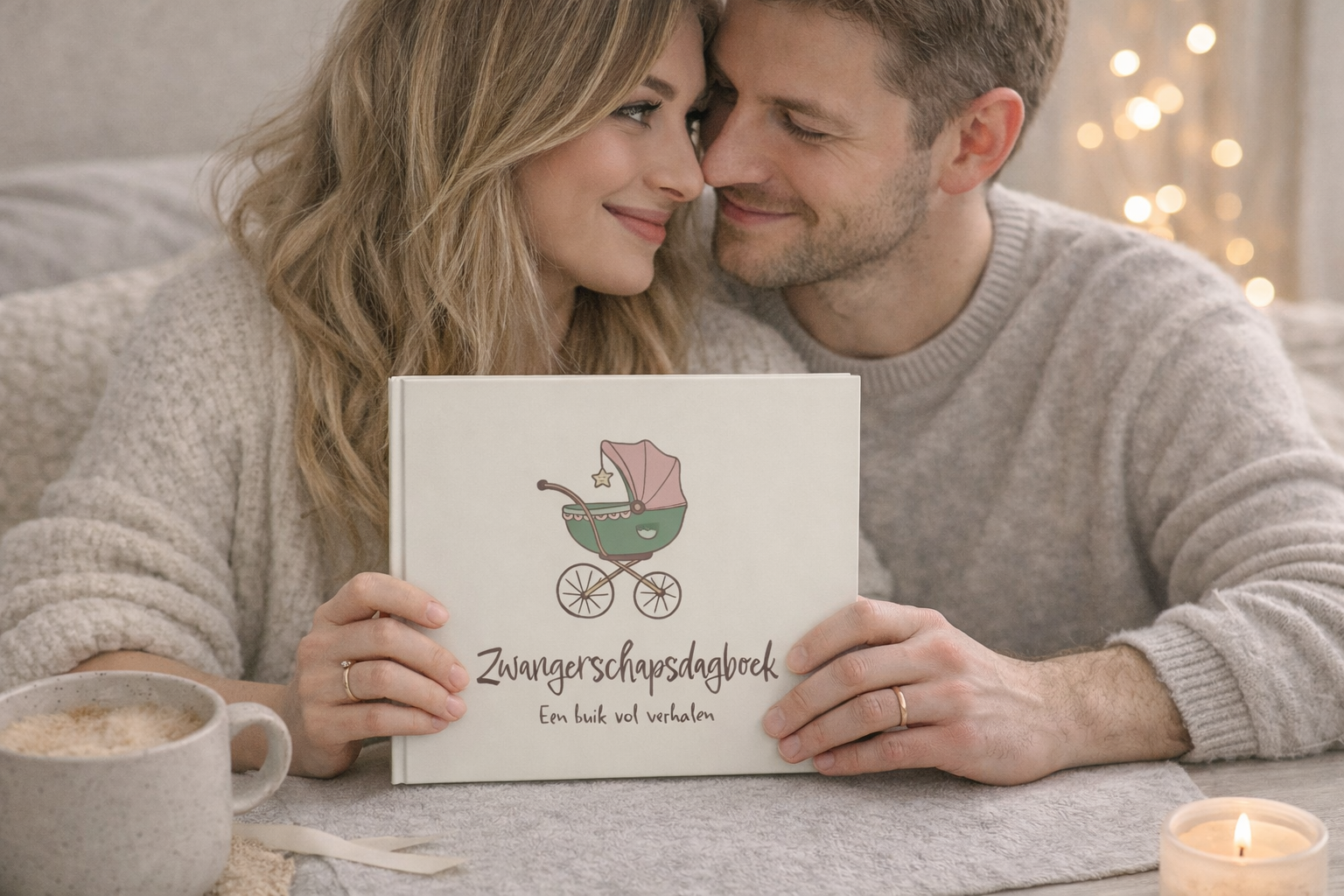 Zwangerschapsdagboek voor 9 maanden met ruimte voor echo’s en herinneringen