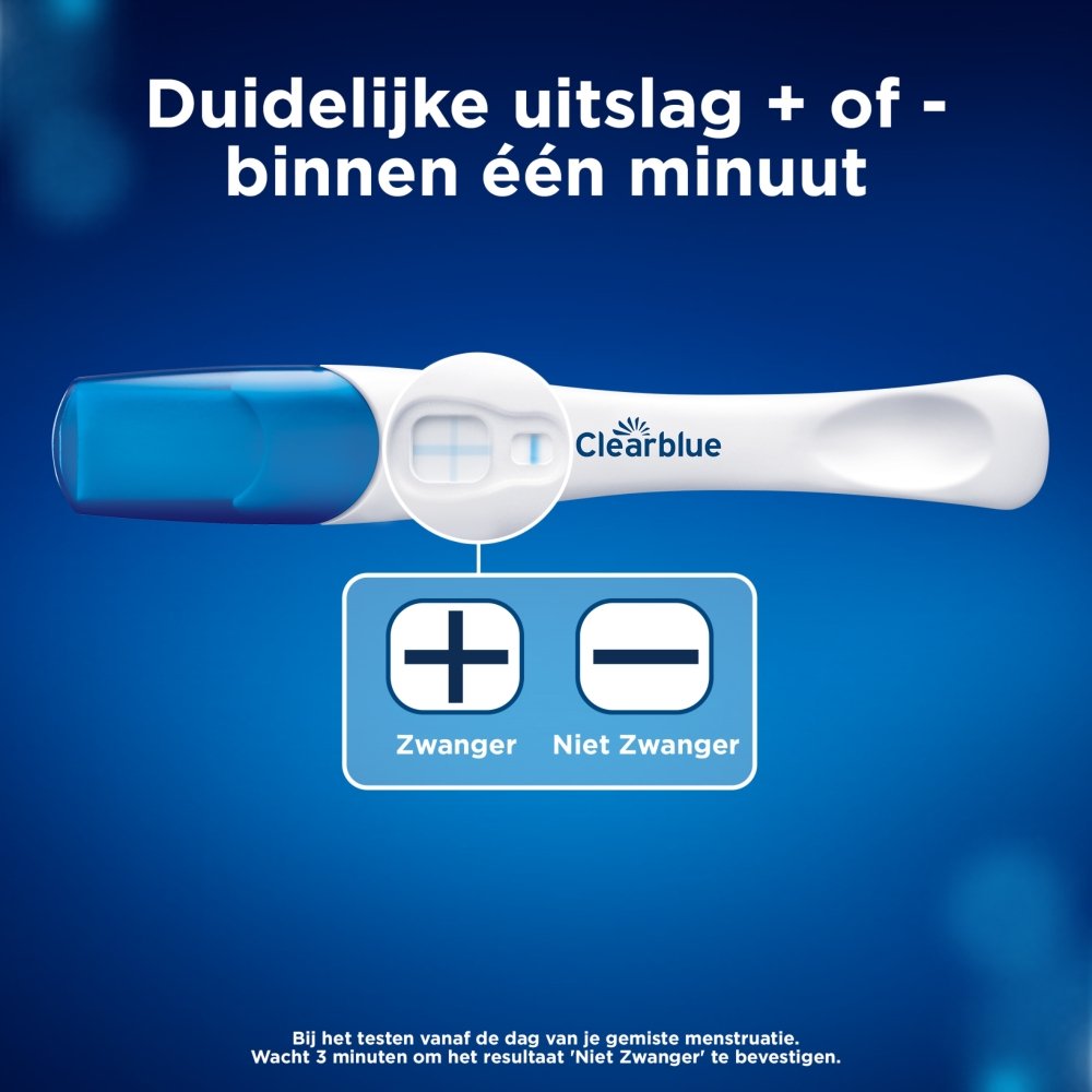 uitslag binnen 1 minuut